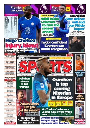 Complete Sports - Saturday, April 15, 2023