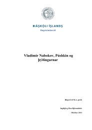Vladimir Nabokov, Púshkin og þýðingarnar - Skemman