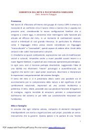 1 SEMANTICA DEL MITO E PSICOTERAPIA FAMILIARE Dott ... - sipr