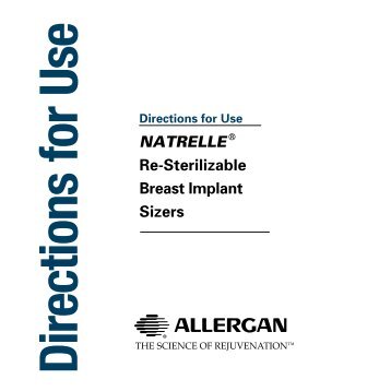 NATRELLE® Re-Sterilizable Breast Implant Sizers - Allergan