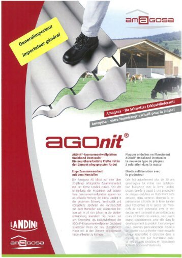 AGOnit Faserzementwellplatte Ondaband Stratocolor