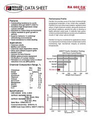 RA 602 CA - Rolled Alloys