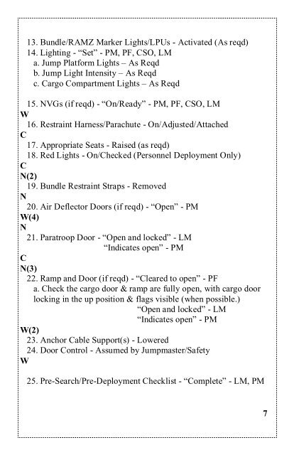 1 BY ORDER OF THE AFI11-2HC-130JV3 CL-2 SECRETARY OF ...