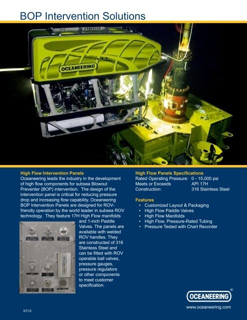 Six Shooter Systems - Oceaneering