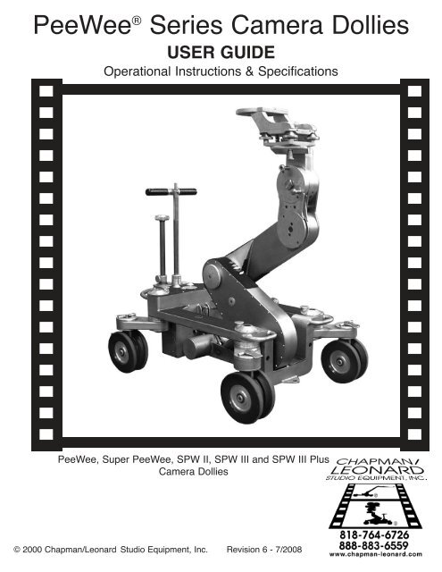 PeeWee® Series Camera Dollies - Chapman Leonard