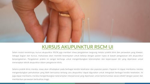 (Wa:0878-2997-2094) Pelatihan kursus Akupunktur Rscm UI Jakarta Bekasi Bandung Semarang Yogyakarta