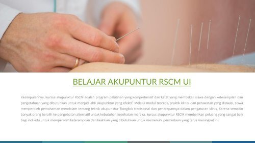 (Wa:0878-2997-2094) Pelatihan kursus Akupunktur Rscm UI Jakarta Bekasi Bandung Semarang Yogyakarta
