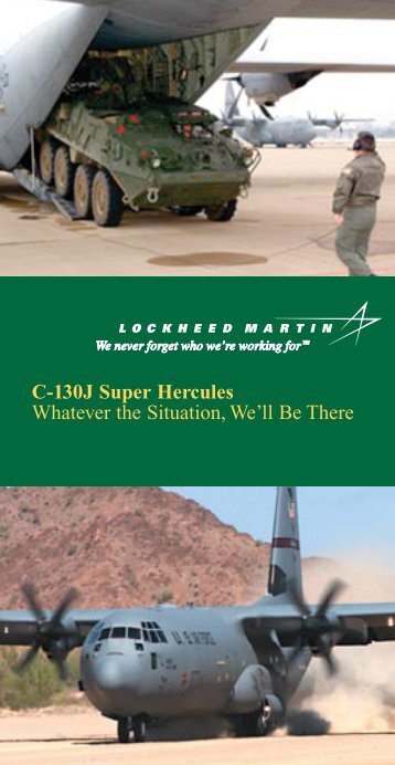 C-130J Super Hercules Whatever the Situation, We'll Be ... - CC-130J