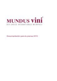 Documentación para la prensa 2010 - MUNDUS Vini