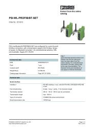 PSI-WL-PROFIB/BT-SET - RS Components International