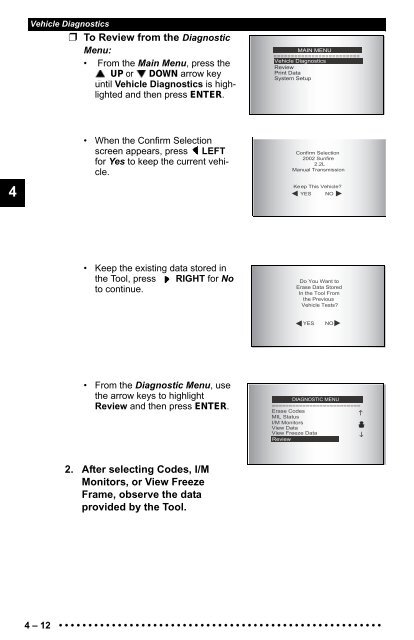 ABS/SRS Code Reader OBDII Scan Tool User's Guide - OTC