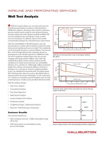 Advanced Well Testing Halliburton