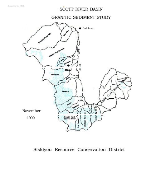 SCOTT RIVER BASIN GRANITIC SEDIMENT STUDY ... - KRISWeb