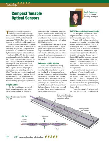 Compact Tunable Optical Sensors - Engineering - Lawrence ...