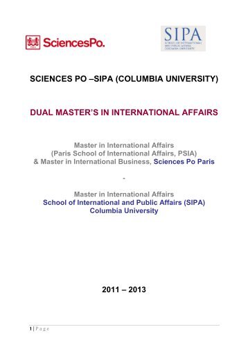For more information: Download the SIPA-PSIA online - Sciences Po ...