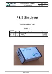 PSI5-Simulyzer Technisches Datenblatt