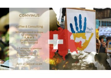 Coffee & Consulting - What you need to know for employing F, N or S permit holders in Switzerland
