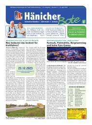 Hänicher Bote | April-Ausgabe 2023