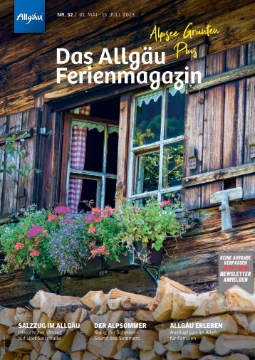 Das Allgäu Ferienmagazin - Alpsee Grünten Plus "Ausgabe 32"