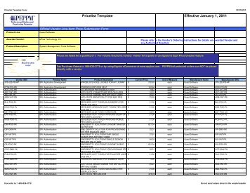 Current Price List (PDF) - Peppm