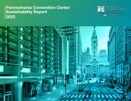Pennsylvania Convention Center Sustainability Report 2022