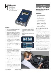 SQuadriga Mobile four-channel front end with ... - HEAD acoustics