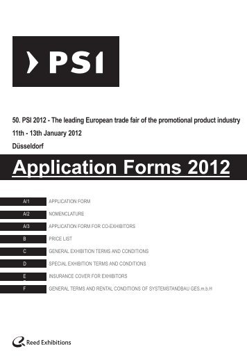 Application Forms 2012 - PSI