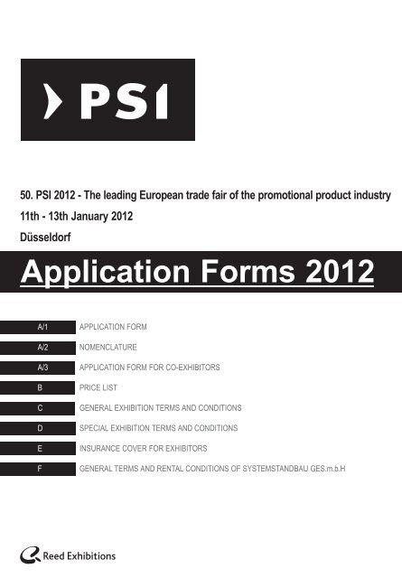 Application Forms 2012 - PSI