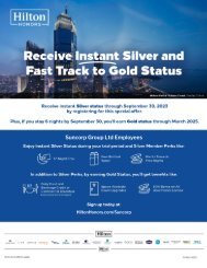 Hilton Honors Fast Track Special Offer for Suncorp