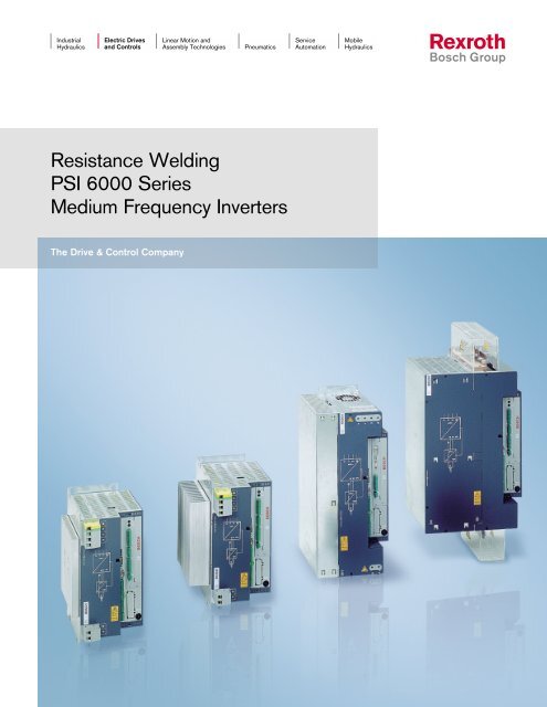 Resistance Welding Psi 6000 Series Medium Bosch Rexroth