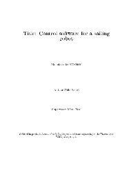 Control software for a sailing robot - The Aberystwyth Users network