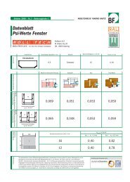 Datenblatt Psi-Werte Fenster - IQ Glas, Goslar