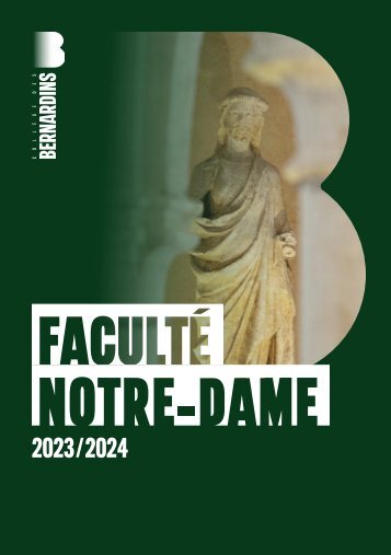 Livret Faculté Notre-Dame 2023-2024