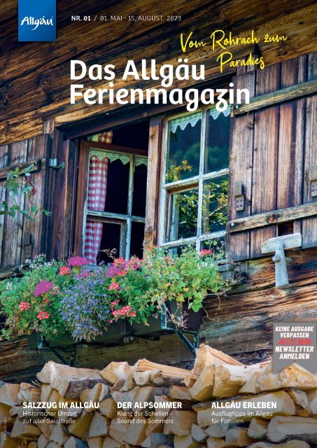 Das Allgäu Ferienmagazin - Vom Rohrach zum Paradies "Ausgabe 1"