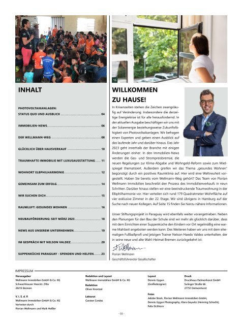 Florian Wellmann Immobilienzeitung • Ausgabe 04/23 • Hamburg
