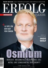 ERFOLG Magazin Dossier 27: Osmium