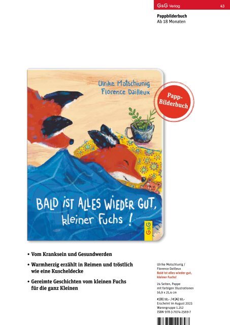 GG Verlag Kinderbuch Novitäten Herbst 2023