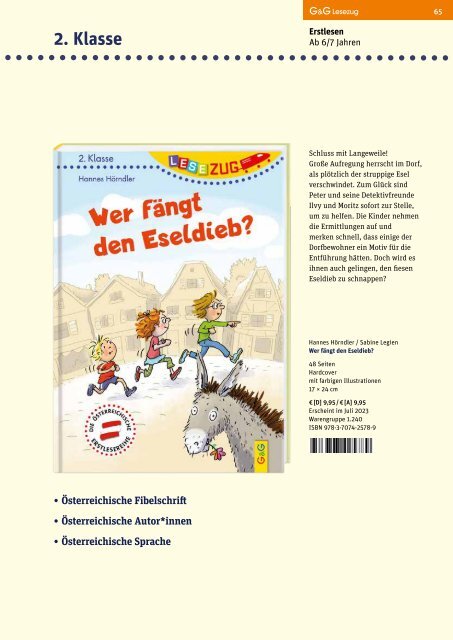 GG Verlag Kinderbuch Novitäten Herbst 2023