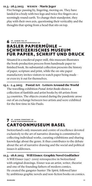 2023 Basel Museums Guide