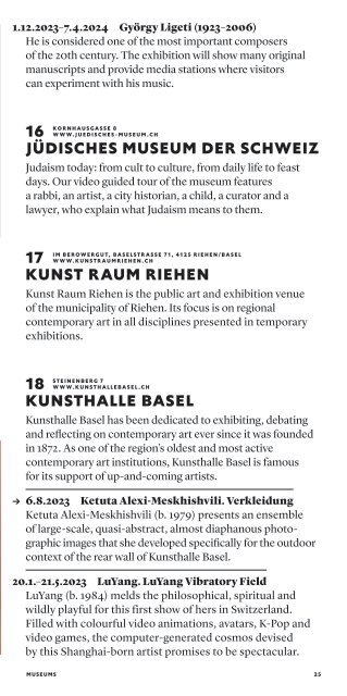 2023 Basel Museums Guide