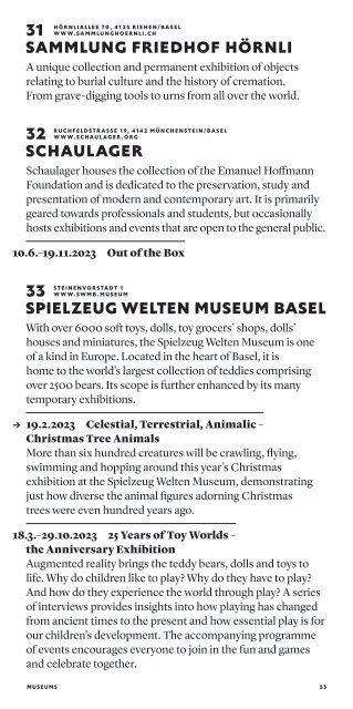 2023 Basel Museums Guide