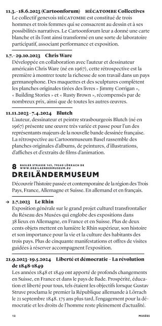 Guide des musées 2023