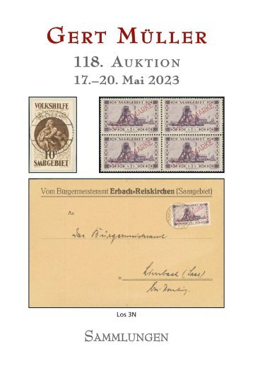 Gert Müller - 118. Auktion - Sammlungen