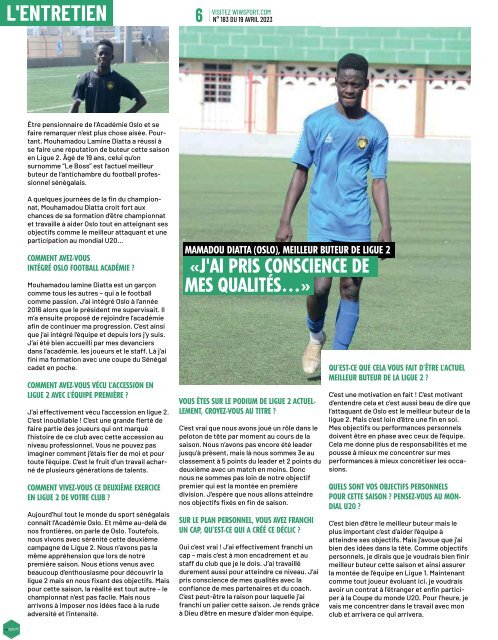 Journal wiwsport n183 - 19 avril 2023