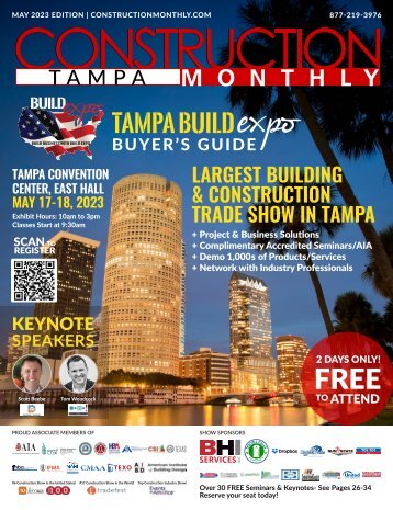 Construction Monthly Magazine | Tampa 2023 Build Expo Show Edition