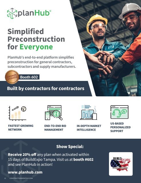 Construction Monthly Magazine | Tampa 2023 Build Expo Show Edition