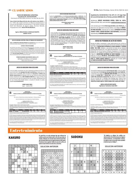 Edición impresa 20-04-2023