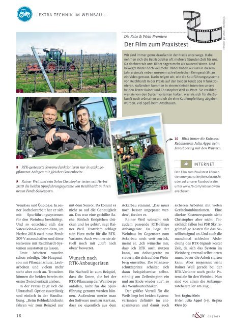 Rebe und Wein - Sonderheft: Technik im Weinbau 2019