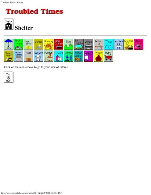 Troubled Times: Shelter - Pole Shift Survival Information