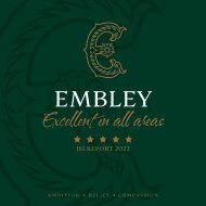 Embley ISI Insepction Report 